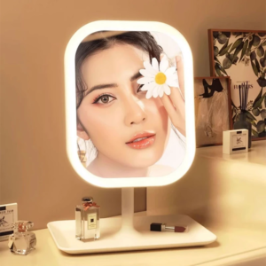 مرآة مكياج مع ضوء led